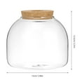 thumbnail image 2 of Nestingho Glass Plant Terrarium Jar - Succulent Planter Container - Round Fish Bowl Vase - Glass Bottles with Cork - Candy Cookie Jar Canister, 2 of 7