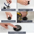 thumbnail image 3 of SUPPLYGIANT Tip Toe Bath Drain Assembly, 1-1/2 Inch Drain Stopper, Matte Black Finish, 3 of 8
