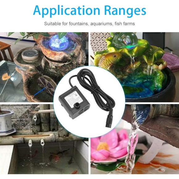 24V Brushless Water Pump, Water Pump, 1.9x1.8x1.8in for Aquarium Fish Farming Place Grooving Machines Pool