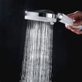 thumbnail image 1 of Ruiboury 5 Levels Water Outlet Adjustment Shower Head For Enhanced Shower Experience Silver White With water pipe, 1 of 6