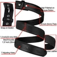thumbnail image 5 of Falari Replacement Leather Dress Belt Strap Without Buckle Snap on Strap 33mm fit 35mm Buckle - Black M, 5 of 7