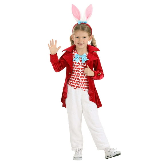 Girl's Toddler Dignified White Rabbit Costume
