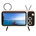 thumbnail image 4 of Retro Phone Holder Desktop Televison Design Mobile Phone Mount Stand(Orange), 4 of 5
