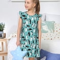 thumbnail image 4 of Vsdgher Pingouins pour Filles Chemises de Nuit Manches Courtes à Volants Robe de Nuit Pyjama pour Fête Pyjama-TG, 4 of 6