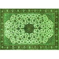 thumbnail image 1 of Ahgly Company Indoor Rectangle Medallion Green Traditional Area Rugs, 2' x 4', 1 of 1