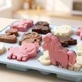 thumbnail image 5 of JuDWoC Animal Series Silicone Mold 12 Cavity Wildlife Motif Baking Pan 7.87 Inch Food Grade Non Stick Chocolate Casting Form Reusable Detailed Crafting Tray for Soap Candy Biscuit, 5 of 8