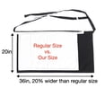 thumbnail image 4 of URBY 2pcs Plus Size Half Apron Extra Wide with Pockets, Waterproof, Black, 4 of 5