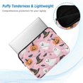 thumbnail image 2 of FORMRS 15"-15.6" Laptop Sleeve Protective Case Soft Carrying Quilted Computer Bag Cover, Pink Halloween Ghosts, 2 of 7
