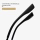 thumbnail image 5 of Polarized Sunglasses for Men and Women, Mirror Lenses UV400 Protection and Lightweight, Sunglasses for Driving and Outdoor Activities (Black), 5 of 5