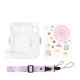 thumbnail image 1 of Zootealy Transparent Crystal Protective Case Set for Fujifilm Instax Mini 12 Polaroid Camera - Cartoon Style with Strap and Sticker Kit, 1 of 6