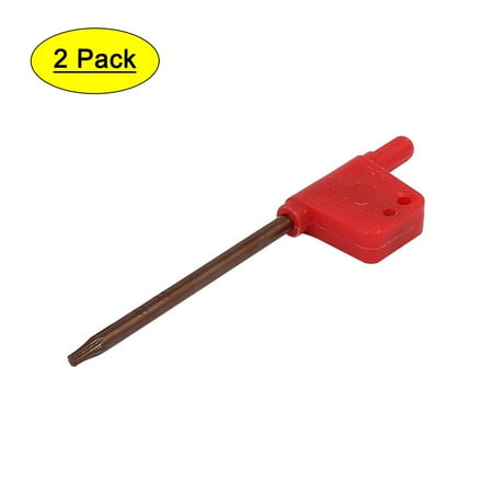 

T8 T9 S2 Plastic Nonslip Handle Flag Type Torx Wrench Spanner Set 2 in 1