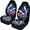 Blue Butterfly Pink Flowers, variant on Yuyamidu Blue Butterfly Auto Seat Covers for Front Seats Only 2 PCS Set Pink Flowers Auto Bucket Seat Cover Universal Car Interior Accessories