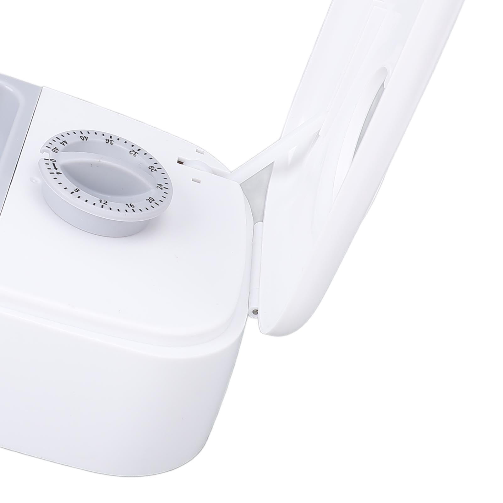 Riousery Automatic Pet Feeder Timed Maintain Freshness Dry Wet Food Dispenser Bowl for Cats and Dogs, Smart Programmable Timer, Gray, 9.84 inches / 25 cm