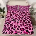 thumbnail image 2 of Homewish Animal Leopard Print 3pcs Twin Sheet Sets for Teens Boys Girls,Geometric Stripes Twin Fitted Sheet,Jungle Wildlife Print Breathable Flat Sheet,Lightweight Room Decor, 2 of 7