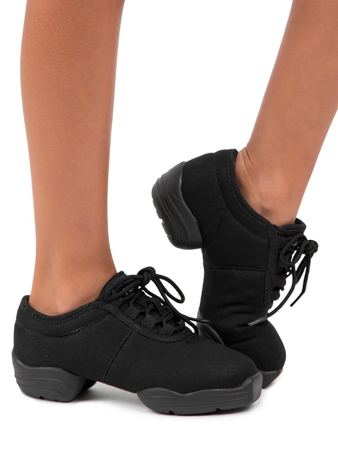 Womens Black *X-Small & Small* Dance Sneaker Capezio Freedom Dansneaker Canvas 