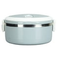 thumbnail image 1 of Bento Box, contenedor cilíndrico portátil de acero inoxidable 304 para almuerzo, Bento Box de acero inoxidable diseñada para el futuro, 1 of 12