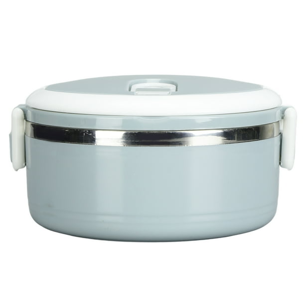 Fiambrera Térmica Contenedor Cilíndrico Para Almuerzo, Fiambrera Bento Portátil Diseño De Hebilla Corta Mango Arqueado Ergonómico Para La Escuela Para Exteriores