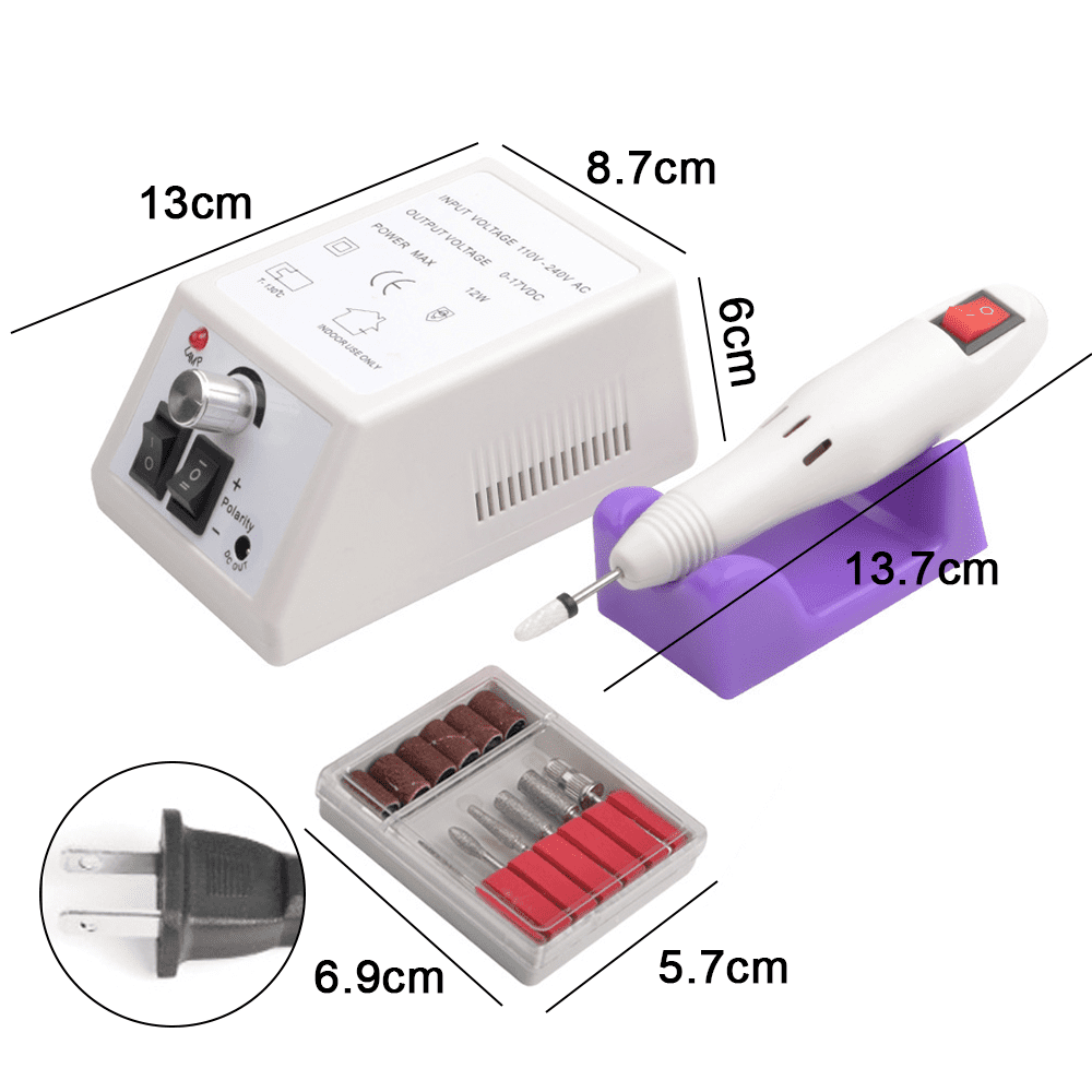 Professional Nail Drill,  Electric Nail Drill Machine, Electronic Nail File Drills for Acrylic Nails Gel Nails Manicure