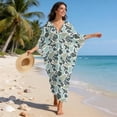 thumbnail image 3 of XYZCANDO Fish Camo Kaftan Dresses for Women Plus Size Bathing Suit Cover up Caftan Maxi Beach Dresses Flowy Swim Cover Up Plus Size Beachwear Vacation Outfits Resort Wear, 3 of 7