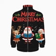 thumbnail image 2 of Merry Christmas Carol Singers Jacket Men's Street Cool Long Sleeves Coat Personality Tops Oversized Zipper Jackets Male Clothes, 2 of 7