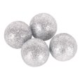 thumbnail image 4 of Sweet Life Silver Plastic Christmas Hanging Baubles Ball Ornaments, 12 Count (1.18"), 4 of 4