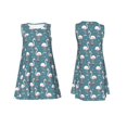 thumbnail image 7 of Yiaed Elegant Flamingo Print Women's Sleeveless Dress, Loose Fit Summer Dress, Casual Sleeveless Dress for Women, 7 of 7