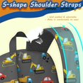 thumbnail image 5 of Excavator and Car Black Pattern 17" School Backpacks for Teens,Waterproof Oxford Fabric,S-Shape Padded Straps for School,Travel,Hiking,Camping, 5 of 6