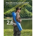 thumbnail image 3 of SONGMICS Silla de Camping, Juego de 2 Sillas de Exterior, Respaldo Alto, Apoyabrazos, Bolsillo para Tazas, Portátil, Plegable, Carga de 330 lbs, Acampada, Jardín, Pesca, Terraza, Azul, 3 of 5