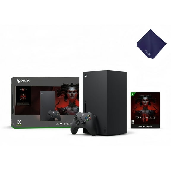 Microsoft Xbox Series X 1TB SSD Gaming Console (Black) with Diablo® IV Bundle – Next-Gen 4K Gaming, Fast Load Times & Ultimate Adventure