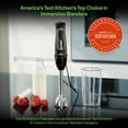 MQ505 Portable Immersion Hand Blender,Powerful 350W Stick Blender,Dual Speed,Whisk,Beaker,Soup