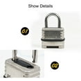 thumbnail image 3 of Password Lock Stainless Steel Anti-theft,Waterproof Padlock Home Dormitory Outdoor Combination Lock, 3 of 6