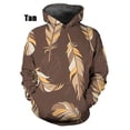 thumbnail image 3 of Sudadera con capucha de plumas con estampado 3D para hombre, sudadera con patrón colorido, moda informal de otoño, jerséis de gran tamaño, ropa de calle de manga larga, 3 of 5