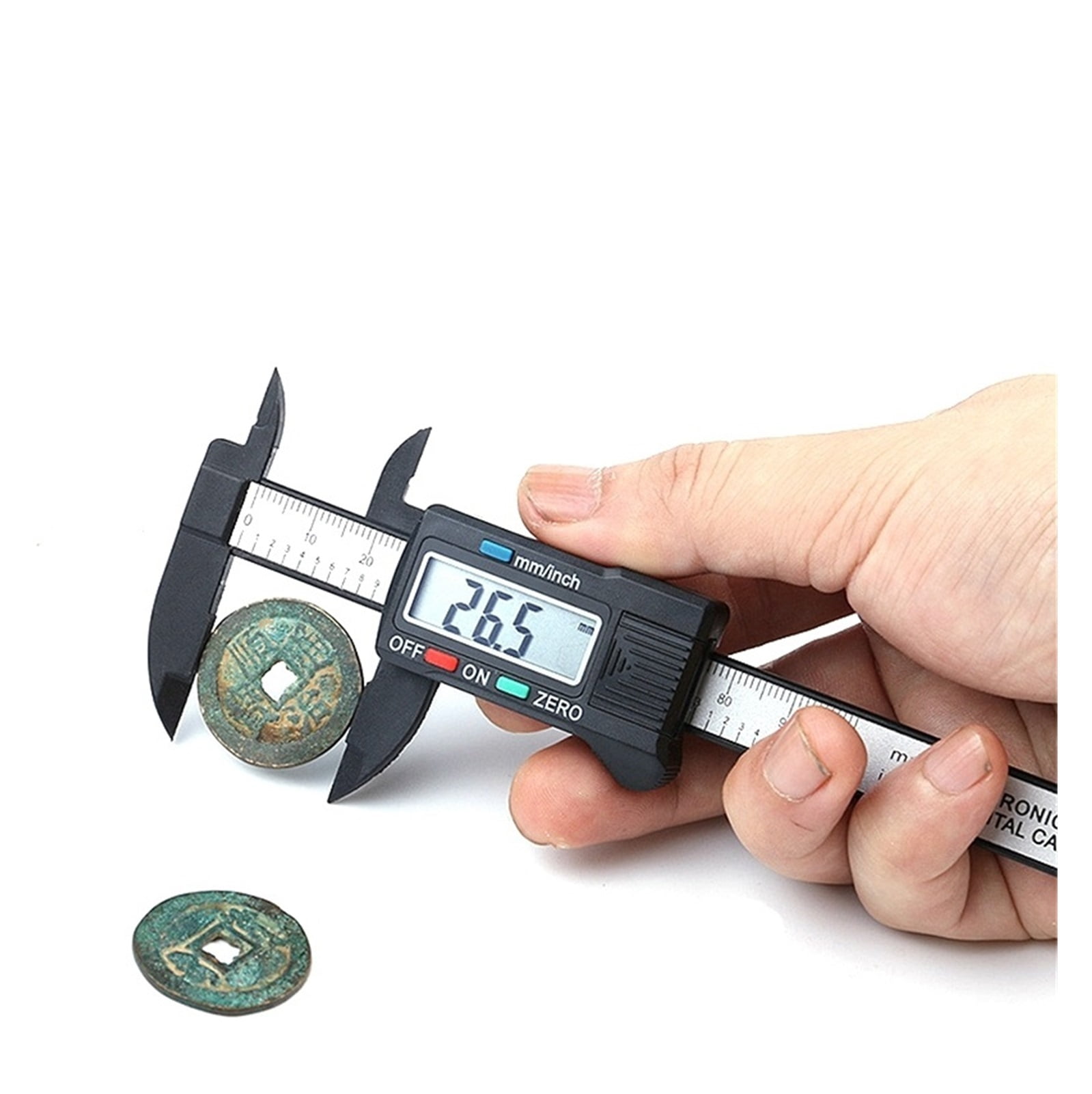 Digital Caliper Electronic Carbon Fibre Vernier Calipers 150mm/100mm Plastic Gauge Micrometer Ruler Measuring Tools Instrument ,Easy to Operate