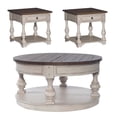 thumbnail image 4 of Liberty Furniture Morgan Creek Opt 3 Piece Living Room Table Set - White, 4 of 4
