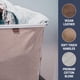 thumbnail image 4 of Cestas de lavandería CleverMade LUXE Mocha, 60 L, paquete de 2 unidades, Premium, 4 of 8