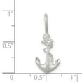 thumbnail image 4 of 925 Sterling Silver Satin Polished Nautical Ship Mariner Anchor Charm 26x11mm Wide Pendant Necklace for Women, 4 of 4