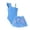 Blue, variant on REDARER Girls Tropical Print Swimsuit Set, One Shoulder One Piece with Tree Skirt,9-10 Years