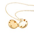 thumbnail image 2 of Fancy Round Ball Fotos Imagen Mensaje Locket Collar Colgante Para Parejas - dorado Sunnimix Colgante redondo del collar de la bola, 2 of 8