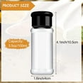 thumbnail image 2 of BlinkLLX 6 Pieces Plastic Salt and Pepper Shakers with Lid 3.5 oz Clear Spice Seasoning Bottle Containers Moisture Proof Dispenser for Storage Salt Sugar Spice Herbs and Powders(Black), 2 of 14