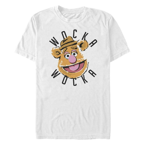 Men's The Muppets Fozzie Wocka Wocka Graphic Tee White 4X Big Tall