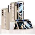 thumbnail image 1 of BRAND SET Samsung Fold 4 Case, Galaxy Z Fold 4 Case with Hand Strap & S Pen Holder, 360° Hinge Protection Built-in, 1 of 5