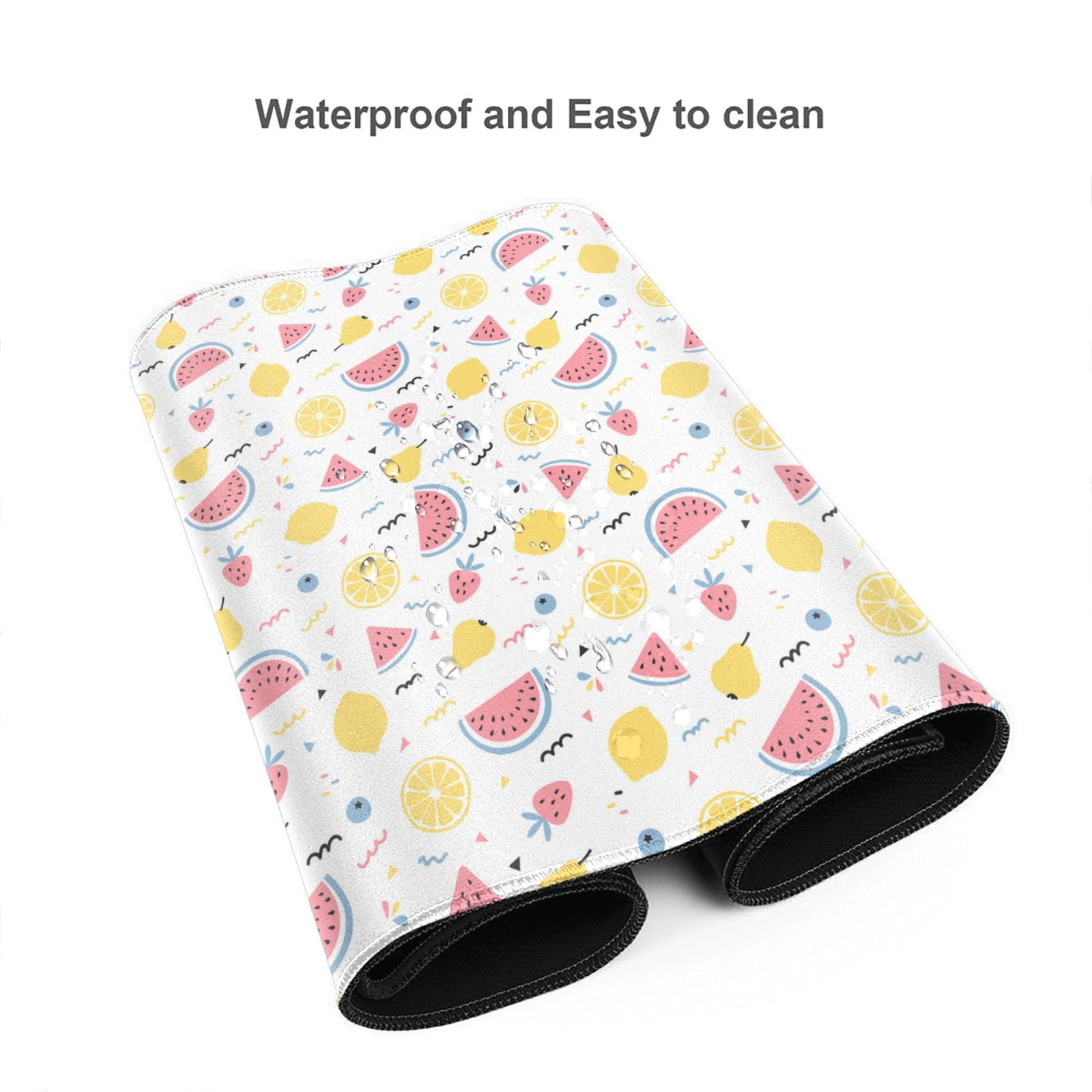 Kdxio Tropical Fruit Print Large Gaming Mouse Pad,Non-Slip Base,Water Resist Keyboard Pad for Gamer,Office & Home,29.5 x 15.8 in