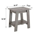 thumbnail image 3 of Huisuilinss End Table,Small Side Table,2-Tier Nightstand,Narrow Bedside Table With Storage Shelf,Wood Night Stand For Small Spaces Bedroom Entryway Farmhouse Living Room, 3 of 7