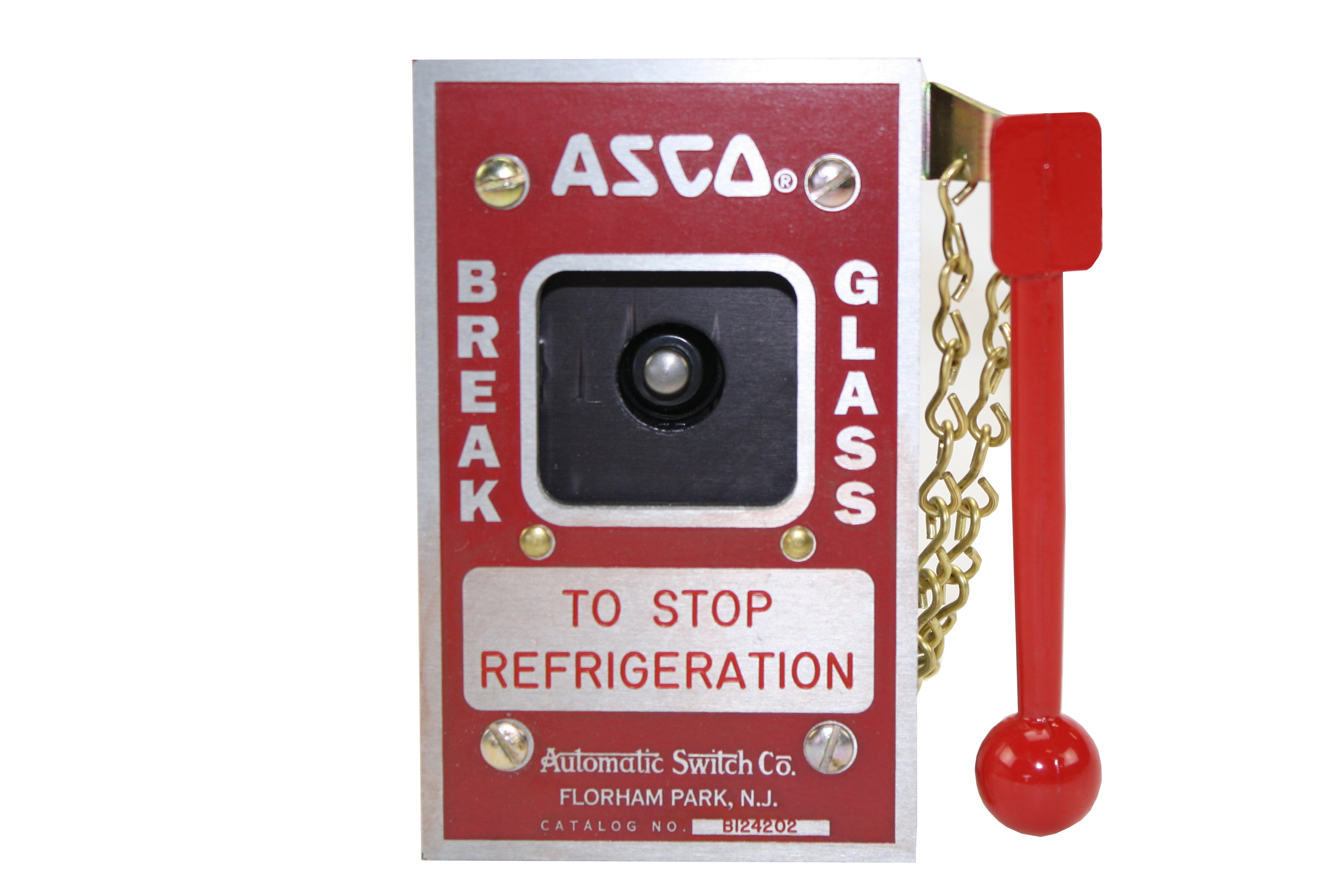 Asco Automatic Switch Co Bi24202 Emergency Break Glass Station To Stop