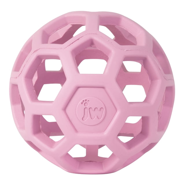 Pelota Juguete para Perro JW HOL-ee Roller Pequeña 7,5 cm Rosa de Goma