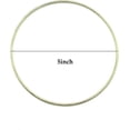 thumbnail image 2 of PEPRMROE 10 Pcs 5 Inch Gold Metal Rings Hoops Macrame Ring for Dream Catchers and Crafts (Gold, 5inch), 2 of 5