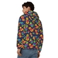 thumbnail image 4 of Goofa Colorful Pineapples1 Pattern Mens Full-zip Hoodie, Zip-up Pullover Hooded Sweatshirt, Kangaroo Pocket Hoodie Ideal for Daily Wear, Travel, and Home-Medium, 4 of 5