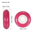 thumbnail image 2 of Unique Bargains Inline Skate Wheels 82A Skate Replacement for Single Row Skate, Pink 8 Pack, 2 of 5