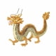 thumbnail image 1 of Figura decorativa de dragón chino de aleación, regalo clásico para inauguración de la casa. Dorado, 1 of 9