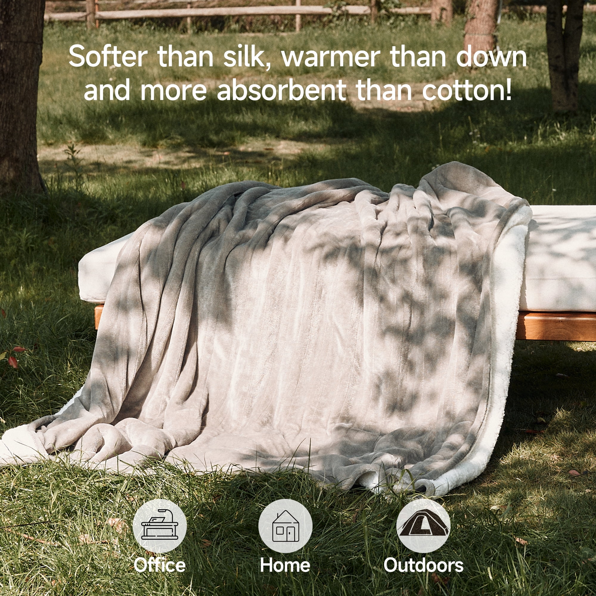 Heated Blanket 84"X90" Queen Size Electric Blanket with 6 Heating Level & 2-10 Hour Auto Off,Machine Washable -Grey